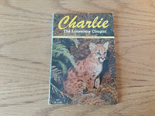 1968 Walt Disney's Charlie The Lonesome Cougar Scholastic 1st Printing