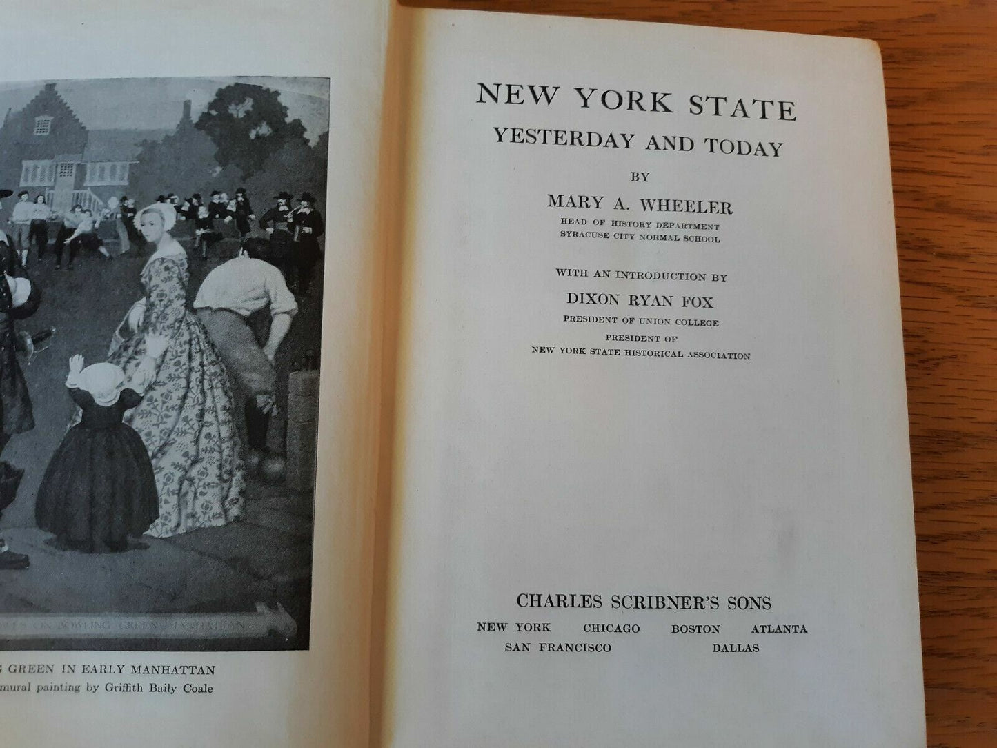 New York State Yesterday and Today by Mary Wheeler 1935