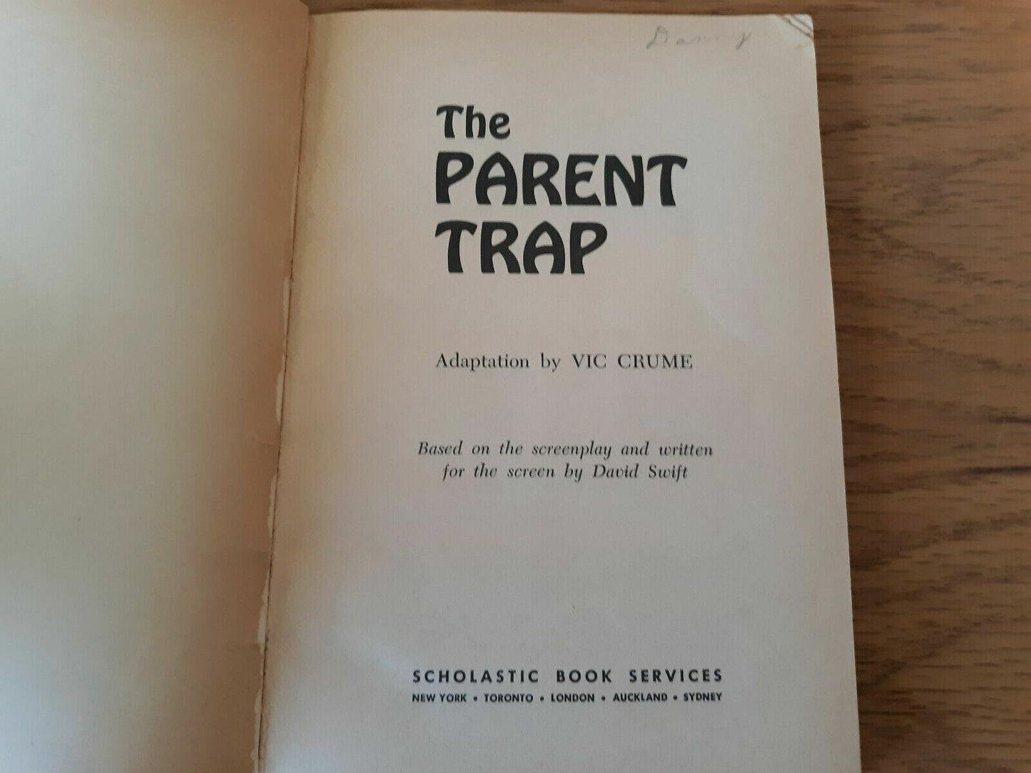 The Parent Trap by Vic Crume 1968 First Edition