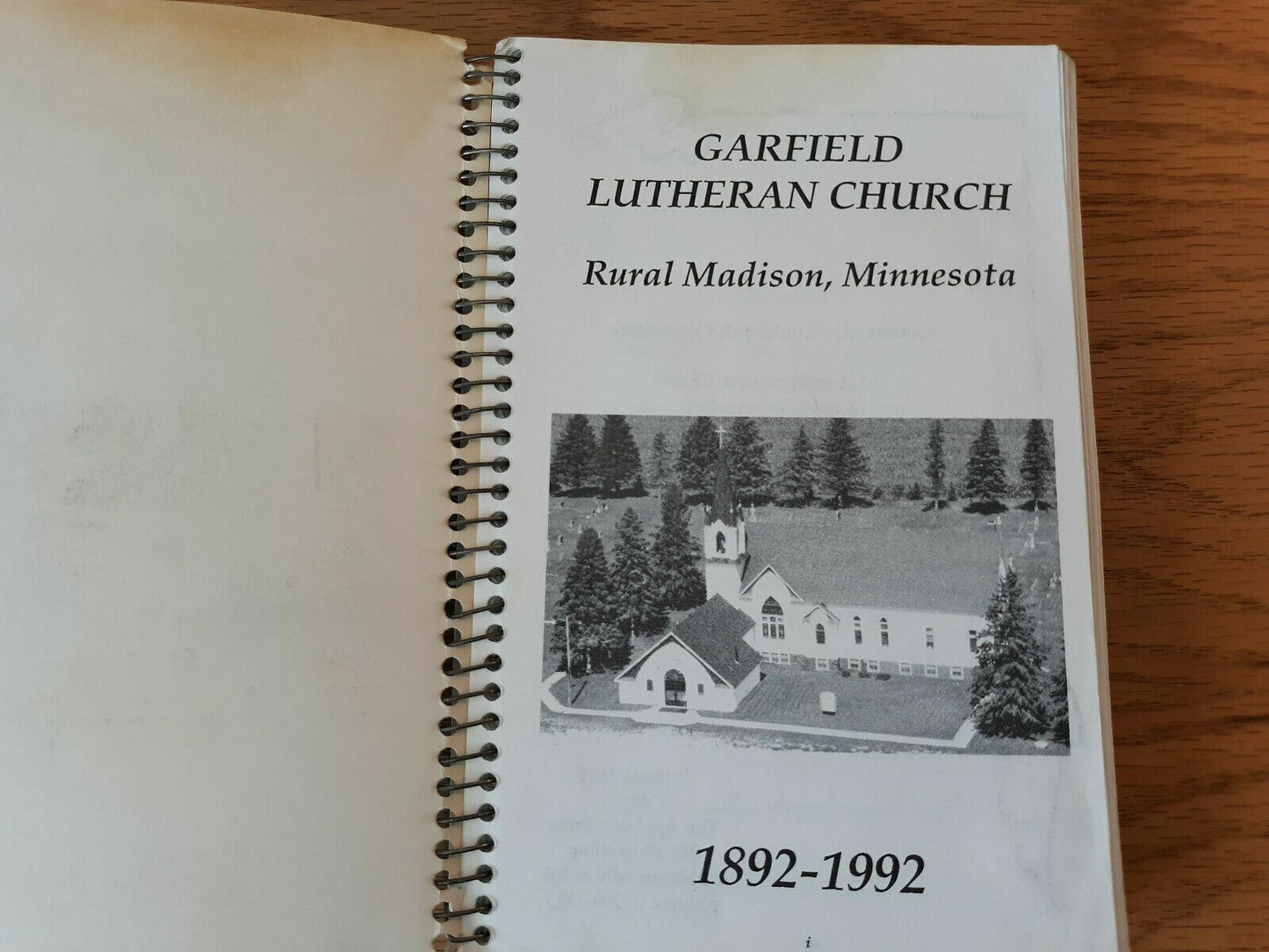 Garfield Lutheran Church Centennial Cookbook 1992 Rural Madison MN