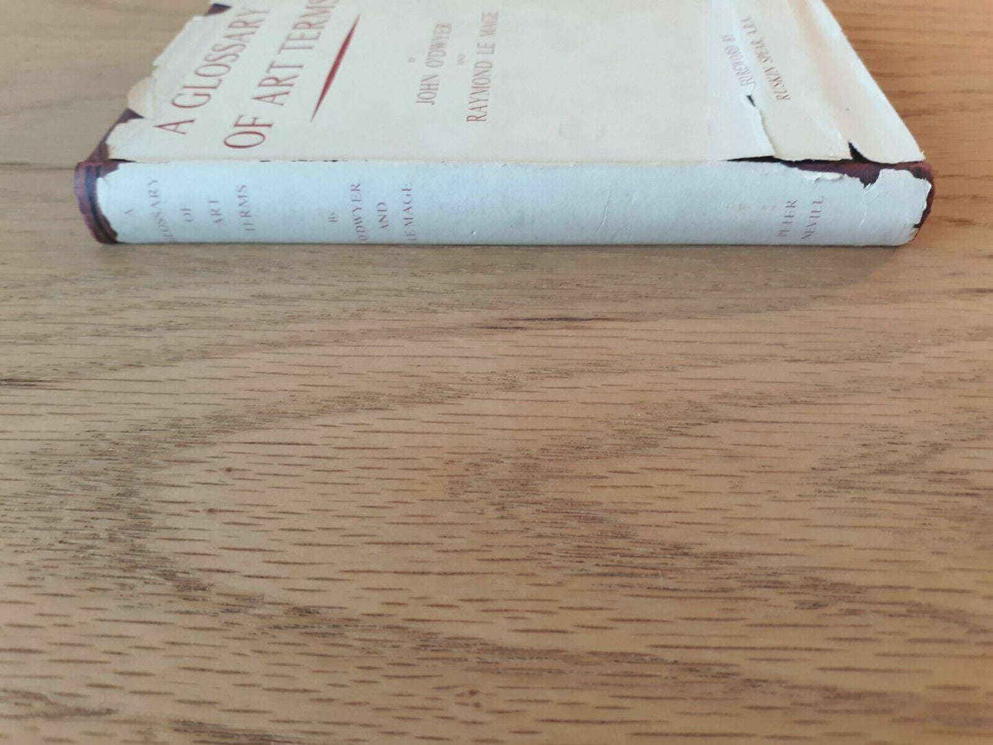 A Glossary of Art Terms by John O'Dwyer 1950