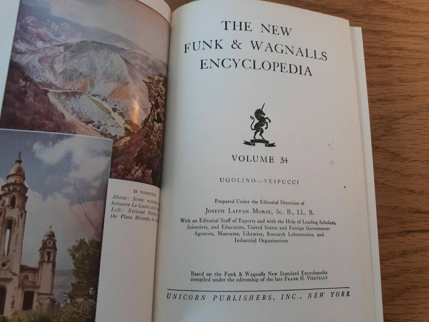 The New Funk & Wagnalls Encyclopedia 1953 Volume 34 Unicorn Hardcover