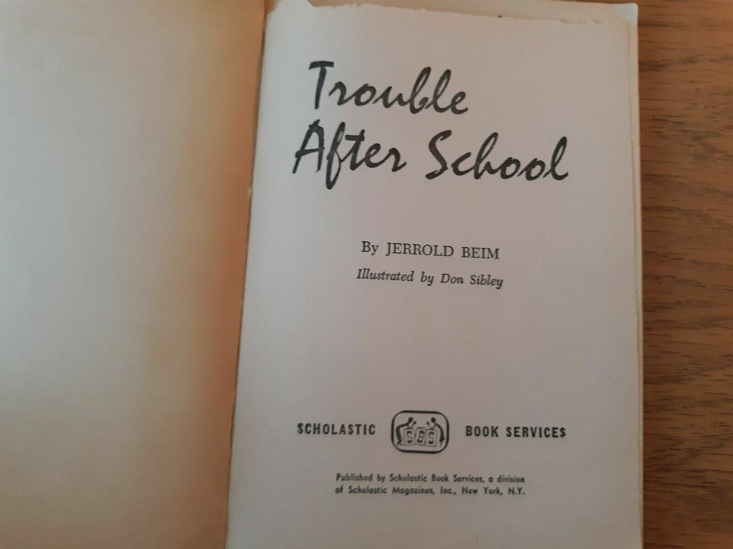 Trouble After School by Jerrold Beim 1967