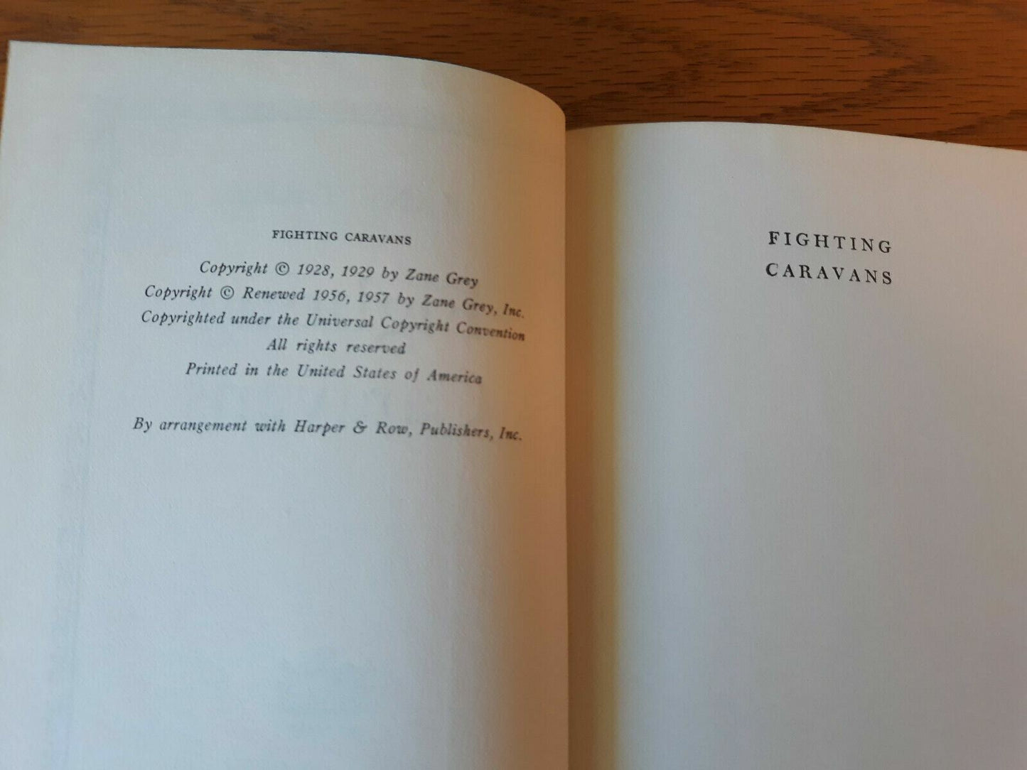 Zane Grey Walter J. Black Fighting Caravans 1957