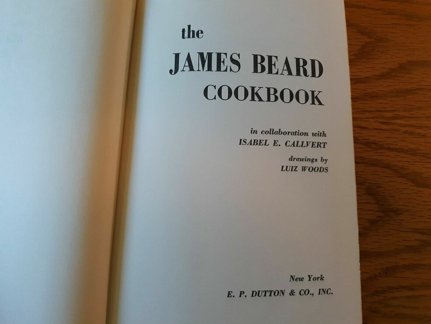 The James Beard Cookbook 1961 Hardcover Book Club Edition