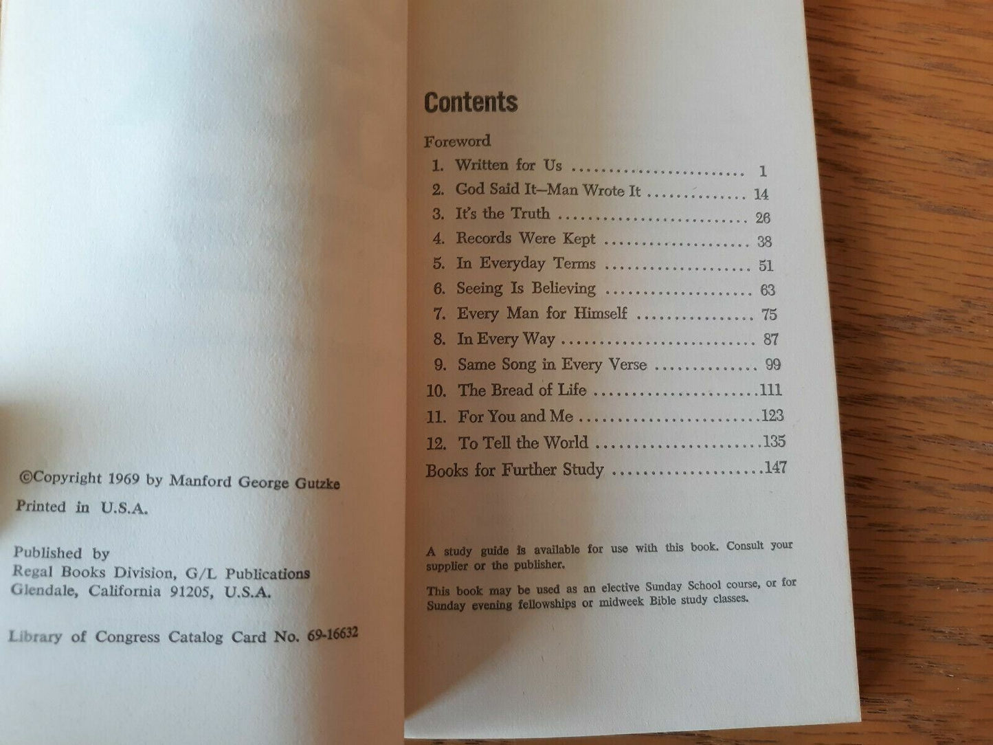A Look At The Book Manford George Gutzke 1969 Daily Devotions And Studies