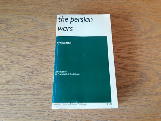 The Persian Wars by Herodotus Modern Library Edition 1942 Paperback