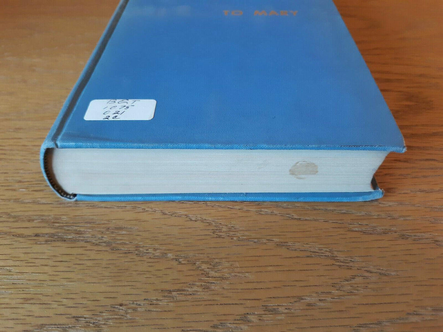 A Song In Stone To Mary Bernard A McKenna 1953 Hardcover Holy Angels Rectory