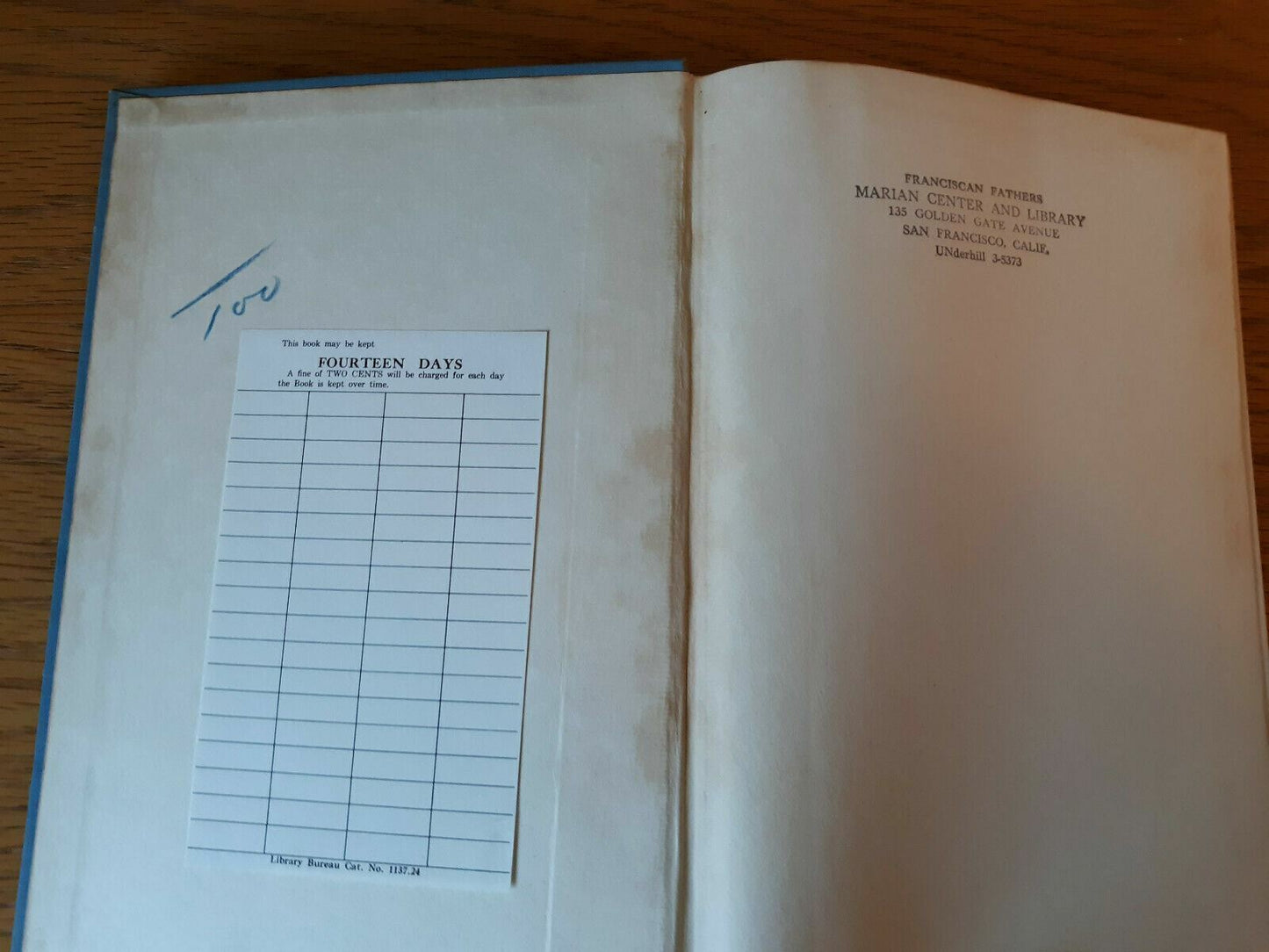 A Song In Stone To Mary Bernard A McKenna 1953 Hardcover Holy Angels Rectory