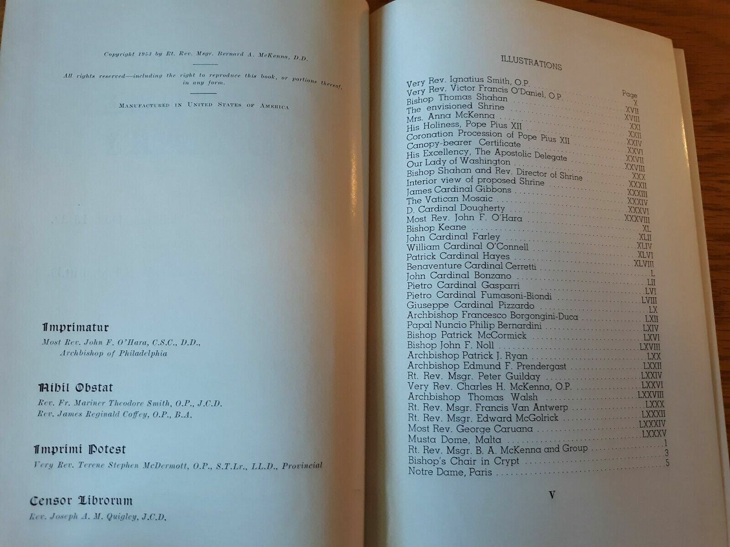 A Song In Stone To Mary Bernard A McKenna 1953 Hardcover Holy Angels Rectory