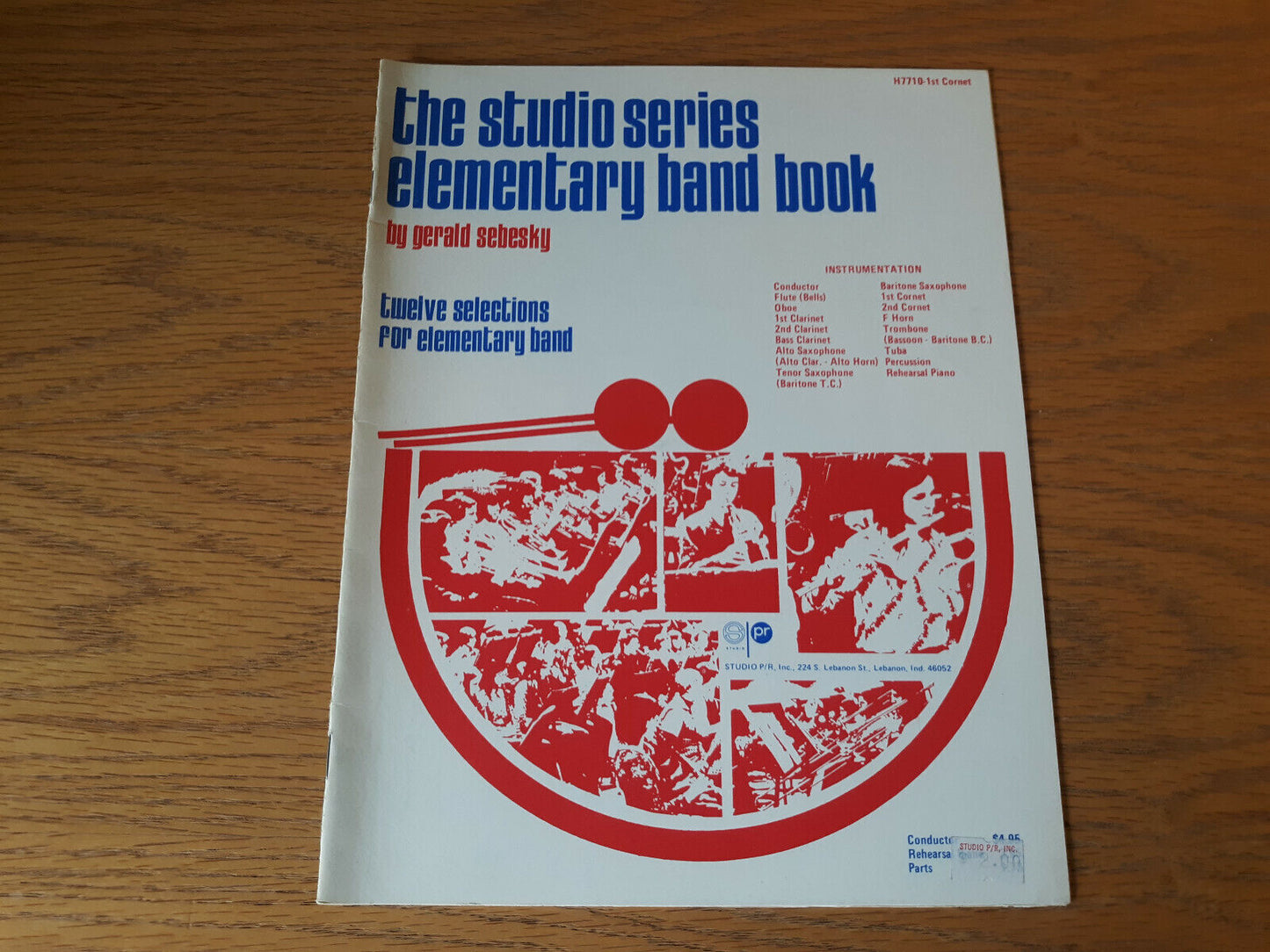 The Studio Series Elementary Band Book Gerald Sebesky 1st Cornet 1975