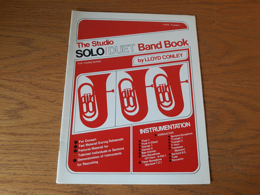 The Studio Solo Duet Band Book Lloyd Conley Trumpet 1 Studio P/R Paperback