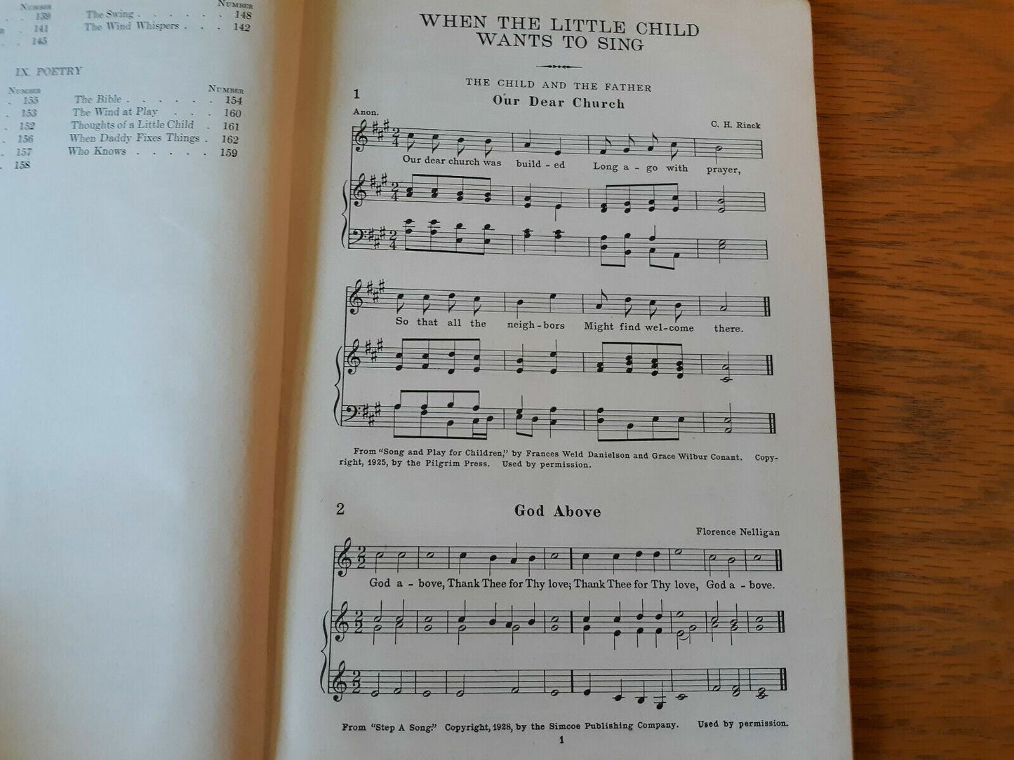 When The Little Child Wants To Sing 1949 For Home School And Church School