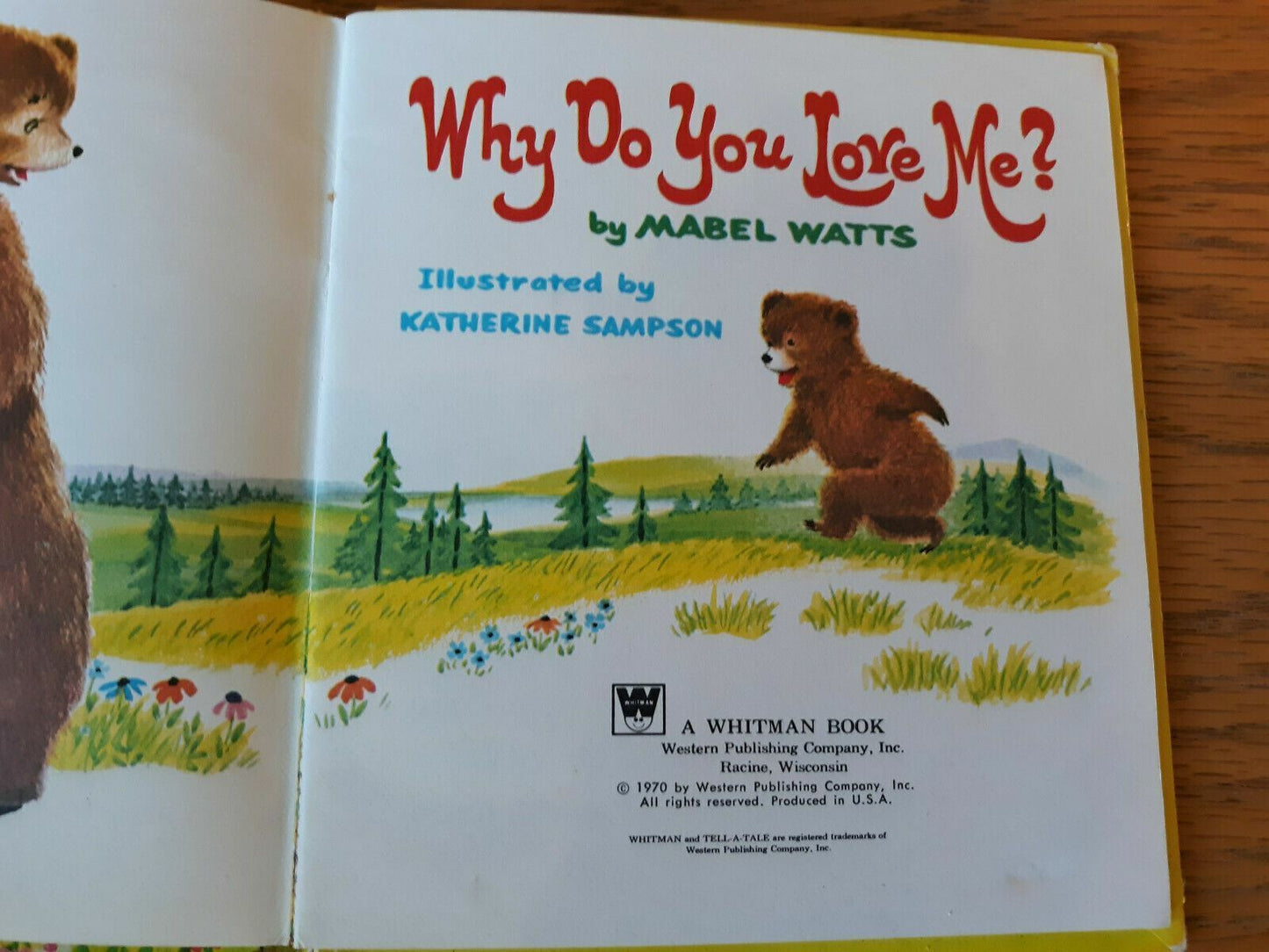 Why Do You Love Me? (Whitman Tell-A-Tale Books ) by Mabel Watts 1970