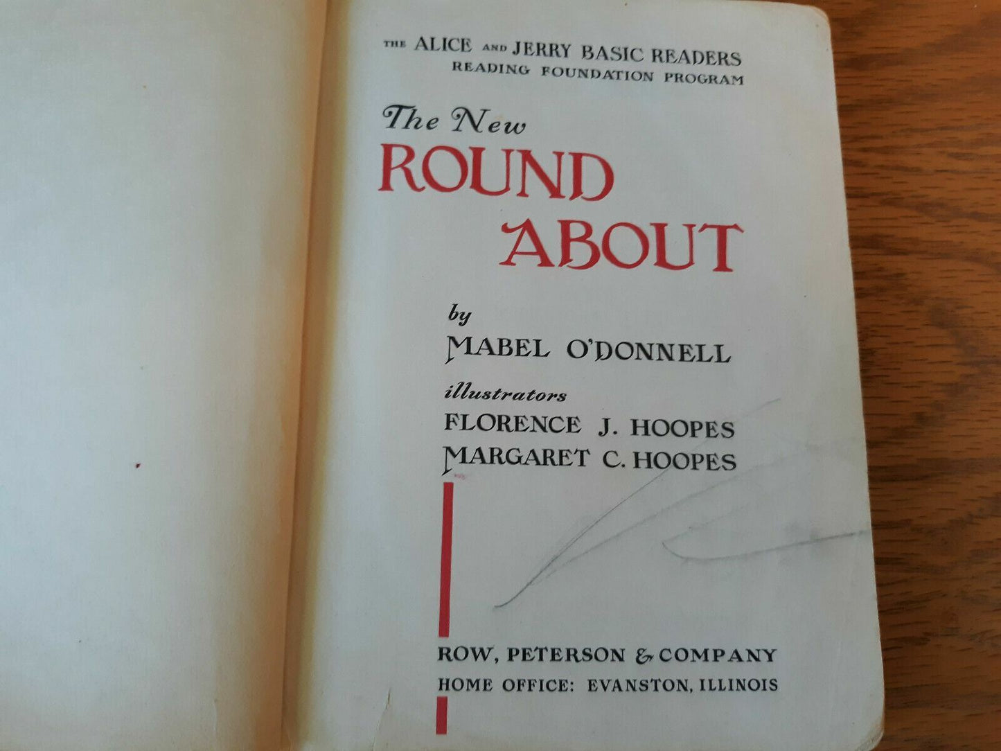 The New Round About Mabel O'Donnell 1954 Hardcover Alice And Jerry Basic Readers