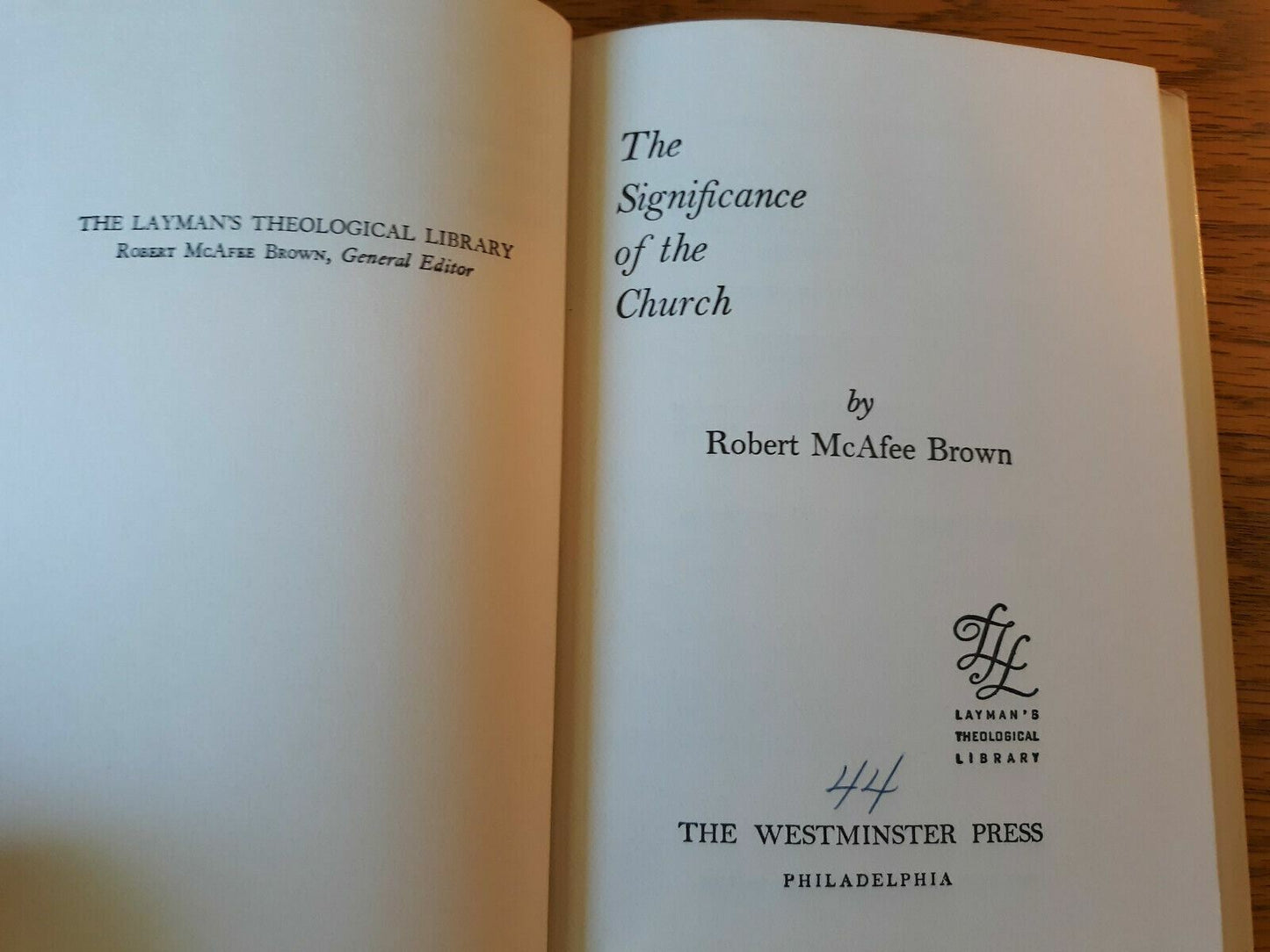 The Significance of the Church by Robert McAfee Brown (1956, Hardcover)