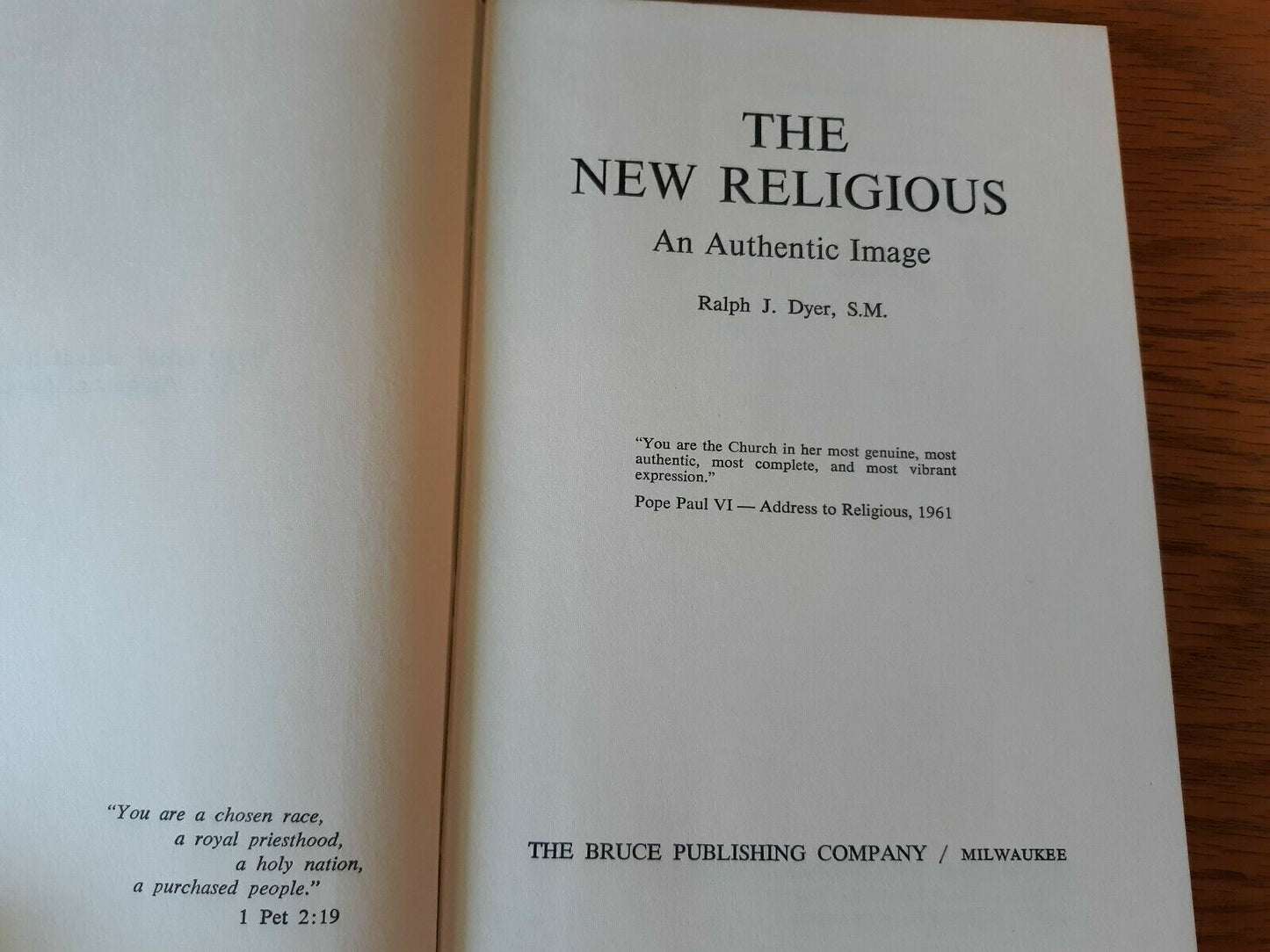 The New Religious An Authentic Image Ralph J Dyer 1967 Hardcover