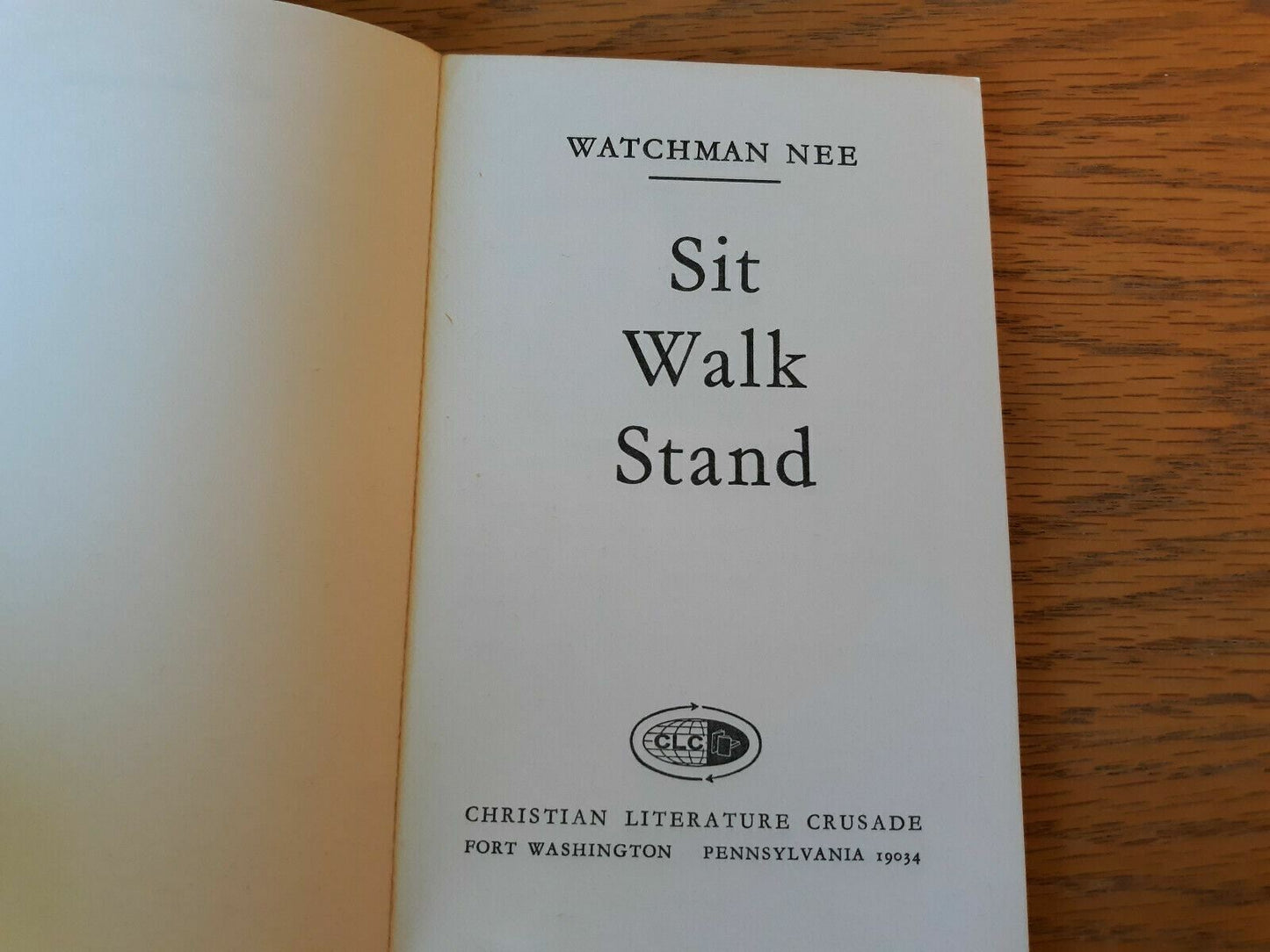 Sit Walk Stand Watchman Nee 1976 Paperback Christian Literature Crusade