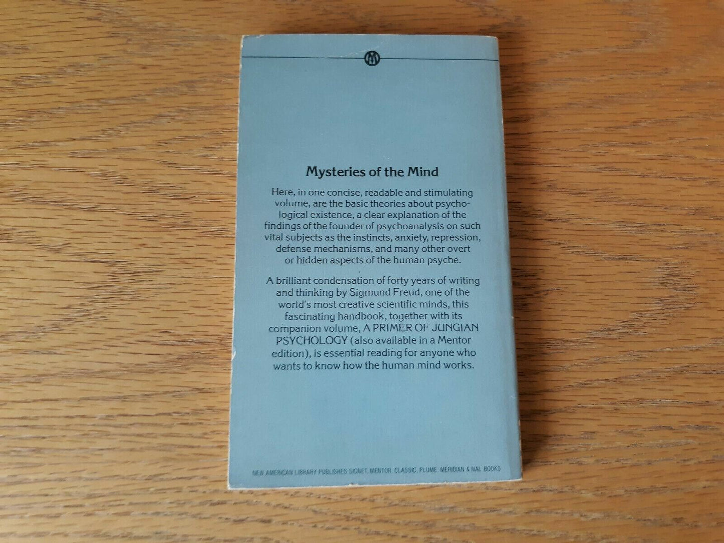 A Primer of Freudian Psychology Calvin S. Hall 1979 Mentor Book