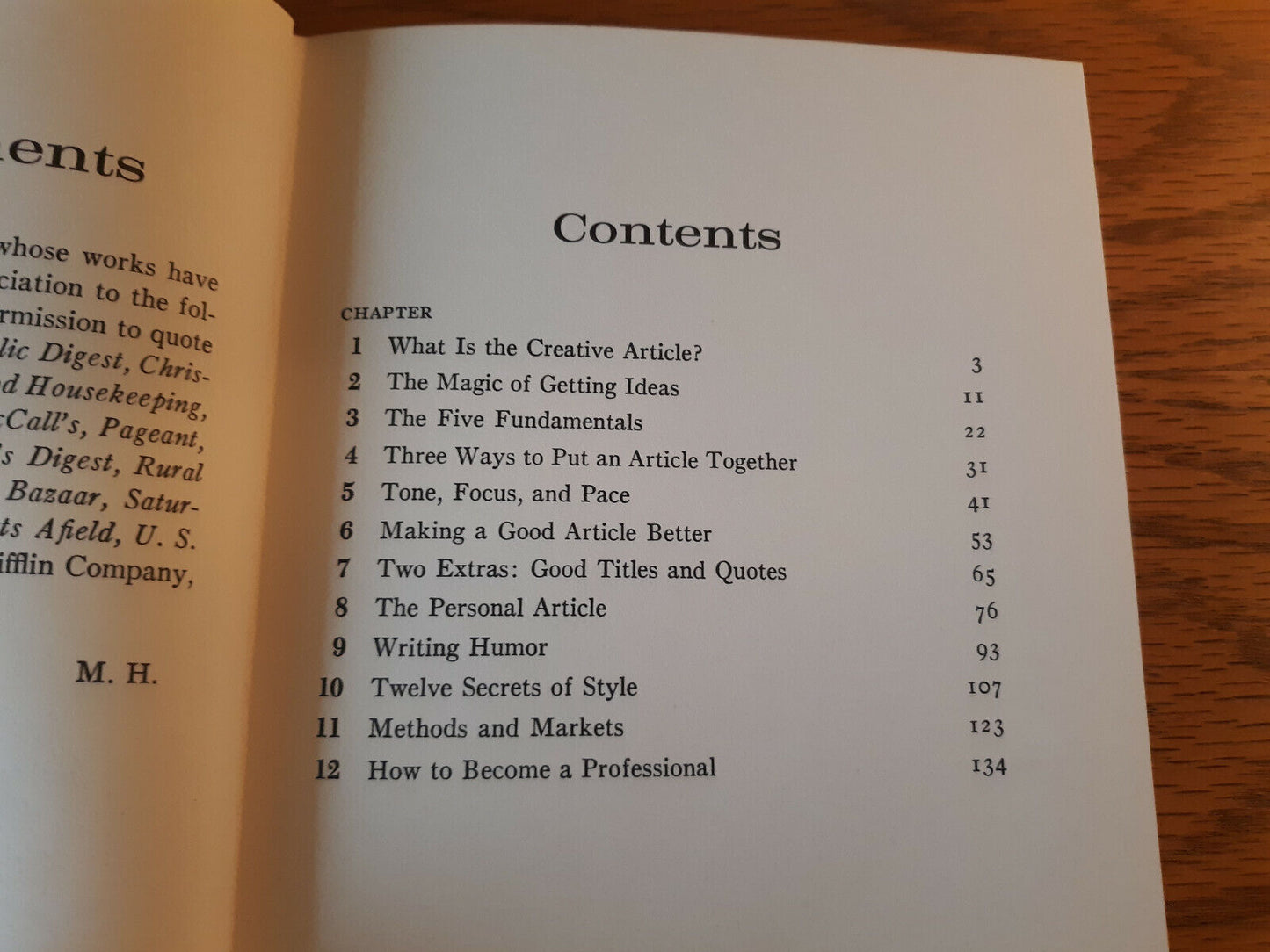 Writing The Creative Article Marjorie Holmes 1969 Hardcover Dust Jacket The Writ