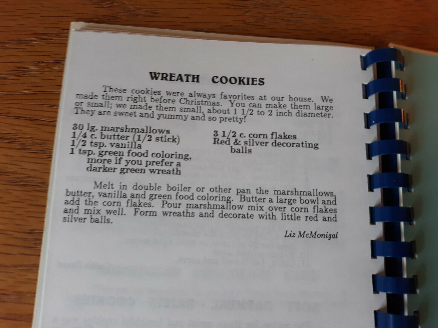 Treasured Recipes II Michelle McMonigal Cookbook Walter's Cookbooks