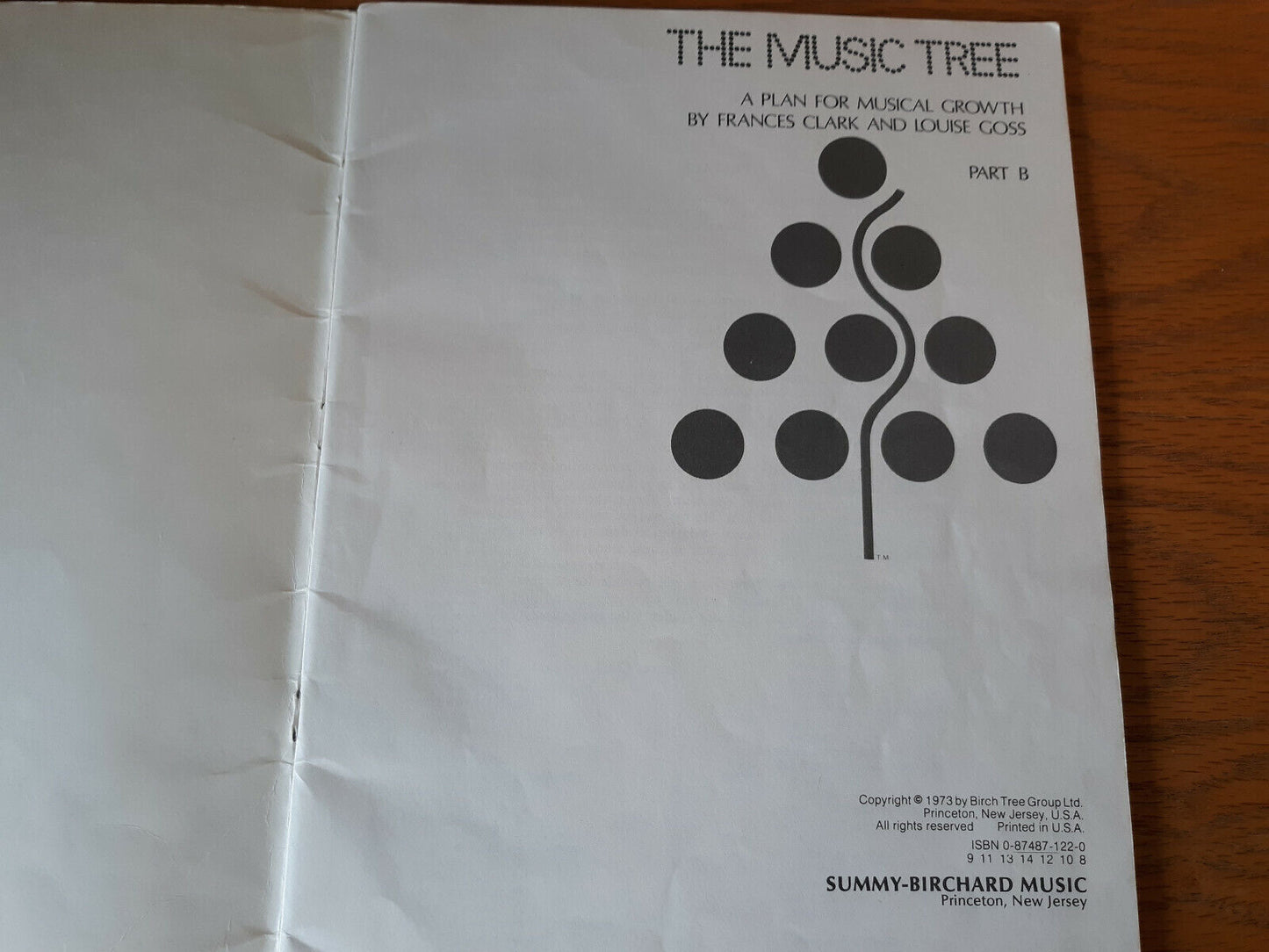 The Music Tree Frances Clark And Louise Goss Part B 1973 Summy Birchard Music