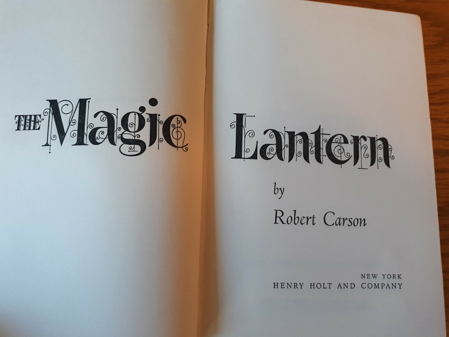 The Magic Lantern Robert Carson 1952 Hardcover Henry Holt