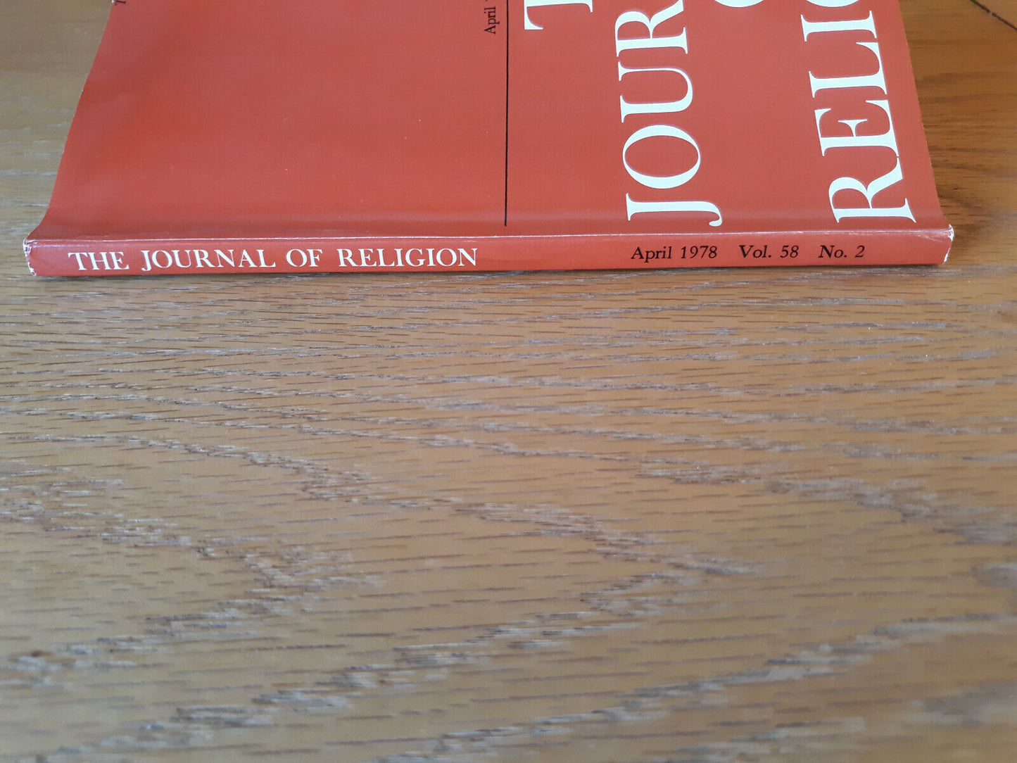 The Journal Of Religion April 1978 Volume 58 Number 2 Paperback