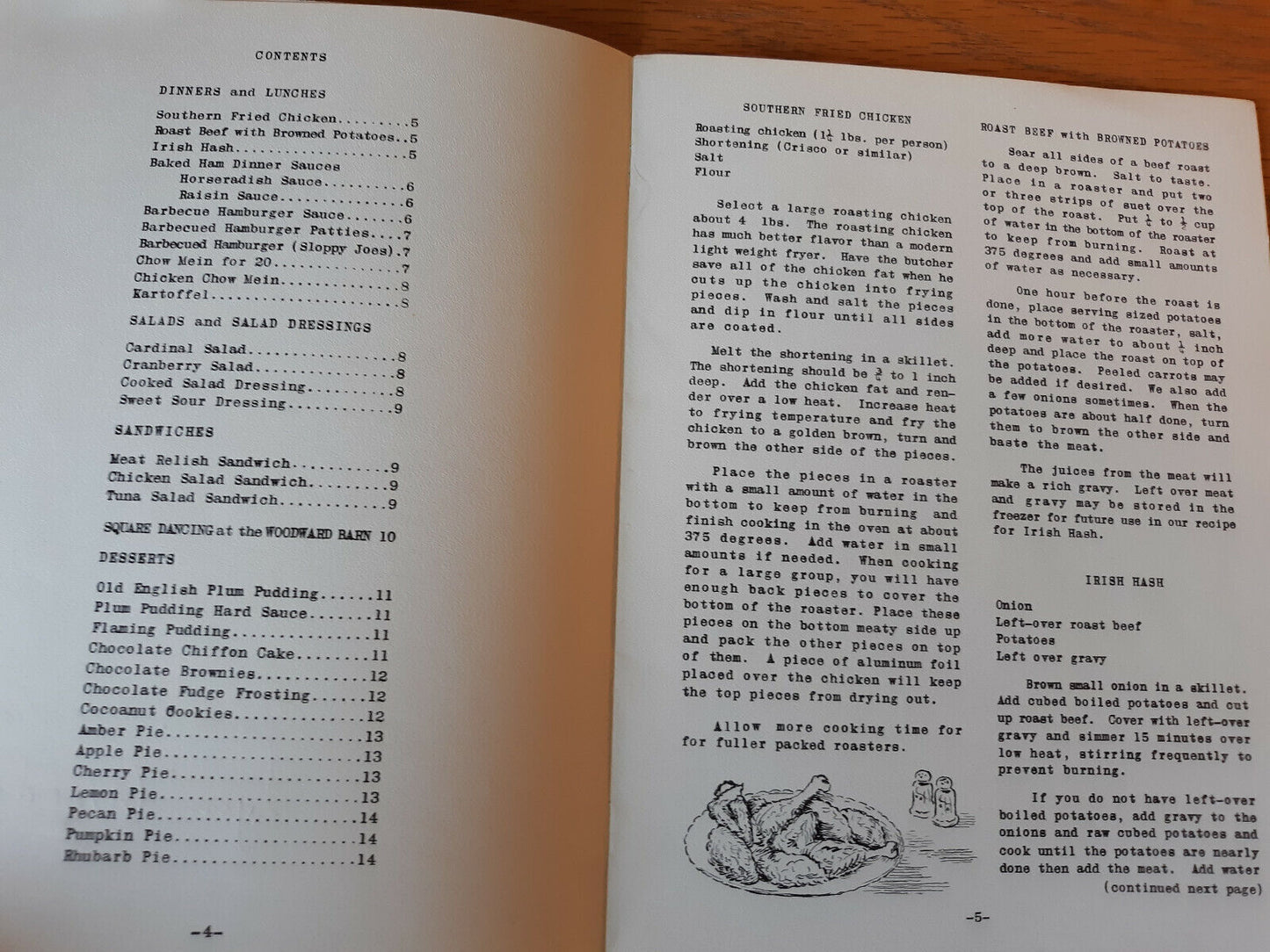 Woodward's Cookbook Favorites Of The Woodward Square Dance Barn