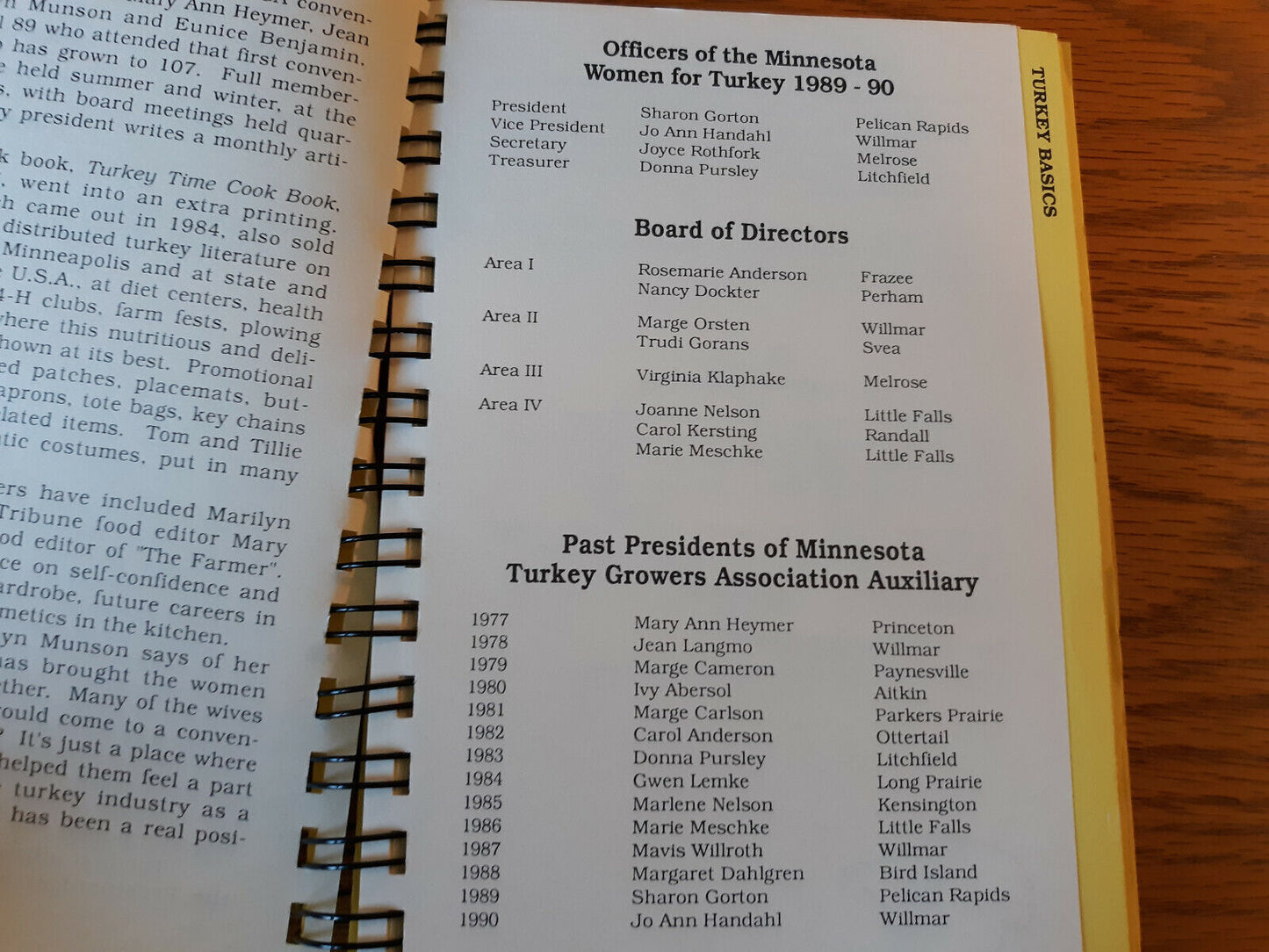 Turkey Year Round Cookbook 1990 Minnesota Women For Turkey