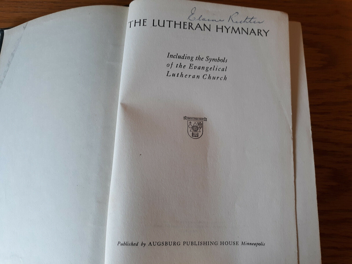 The Lutheran Hymnary 1935 Augsburg Publishing House Hardcover