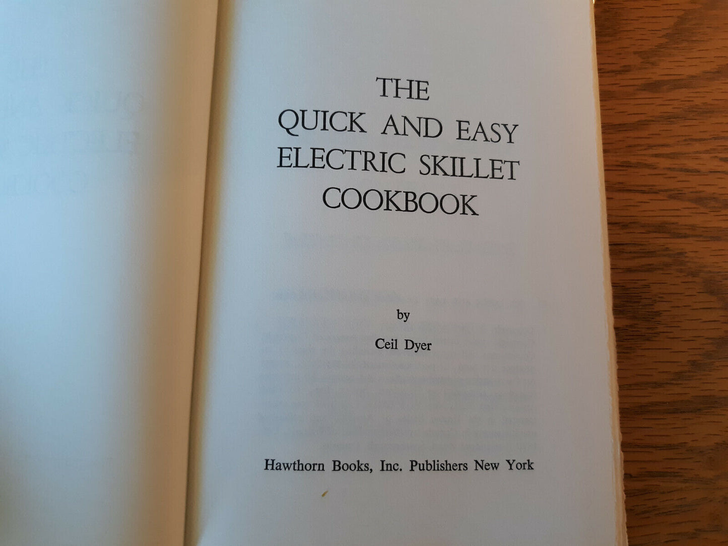 The Quick And Easy Electric Skillet Cookbook Ceil Dryer 1969 Hardcover Dust Jack