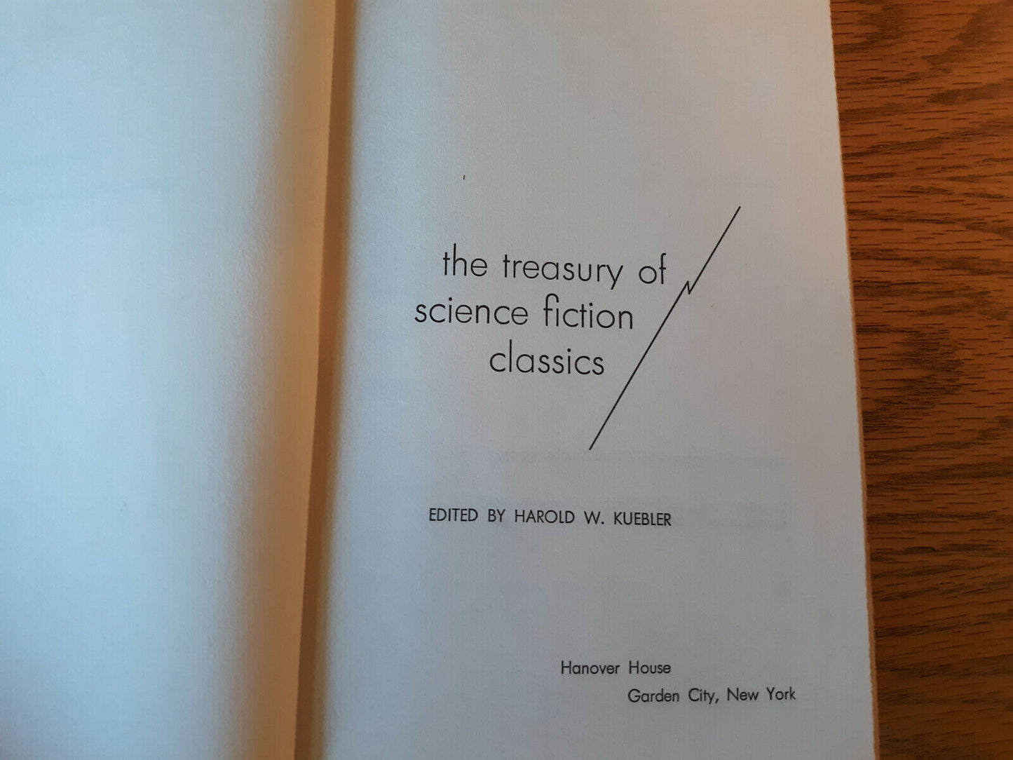 The Treasury Of Science Fiction Classics Harold W Kuebler 1954 Hardcover Hanover