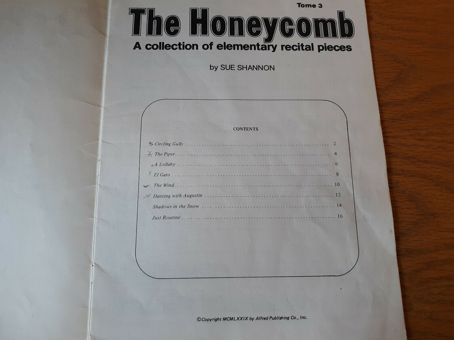 The Honeycomb A Collection Of Elementary Recital Pieces Sue Shannon Tome 3 1979