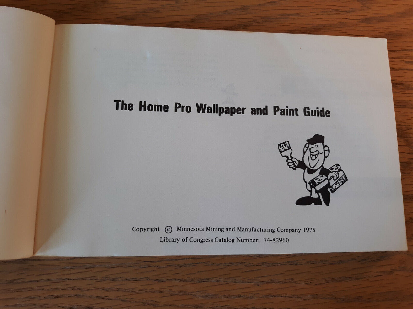 The Home Pro Guide To Wallpaper And Paint 1975 Paperback 3M