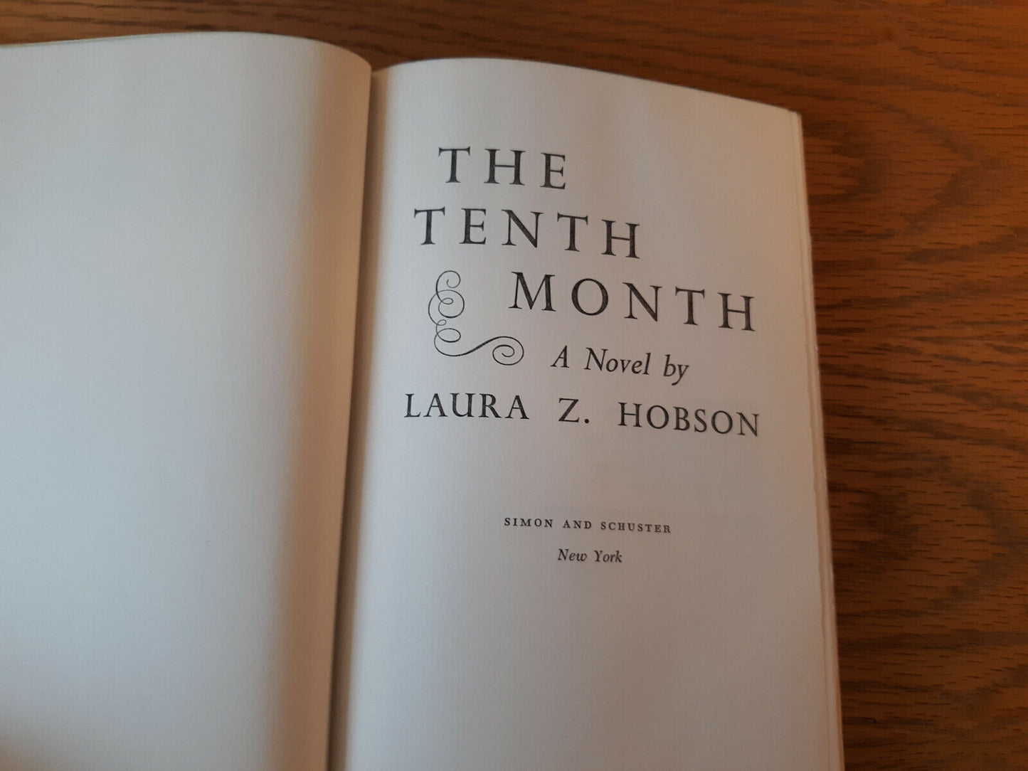 The Tenth Month Laura Z Hobson 1970 Hardcover Book Club Edition Dust Jacket