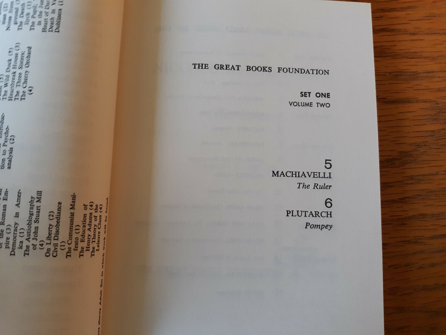 The Great Books Foundation Set One Volume Two 1966