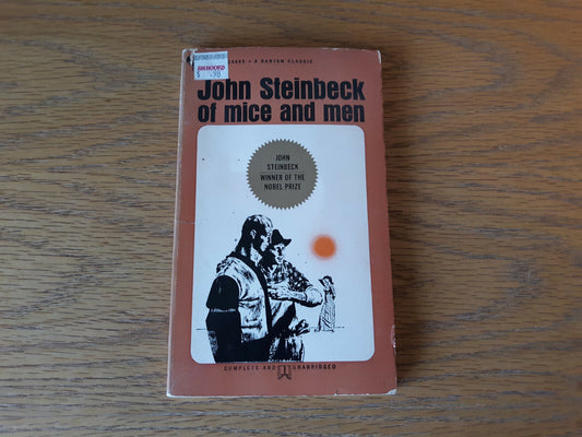 1967 Of Mice and Men by John Steinbeck Bantam Paperback Book