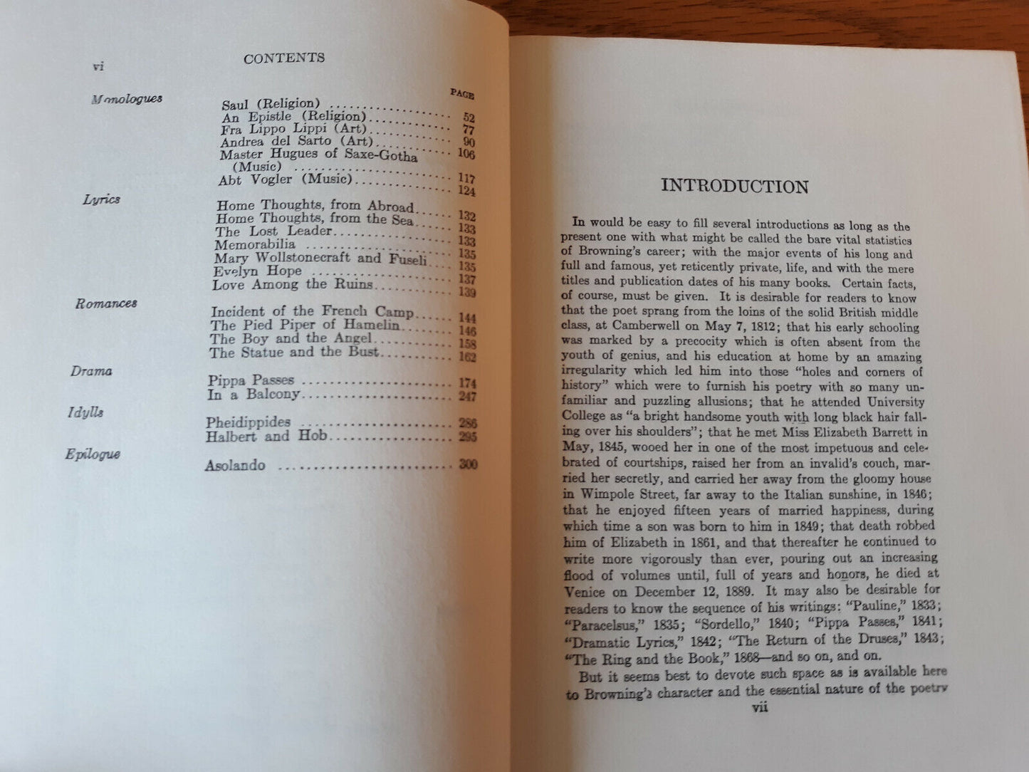 The Poems Of Robert Browning 1932 Black's Readers Service Co. Hardcover