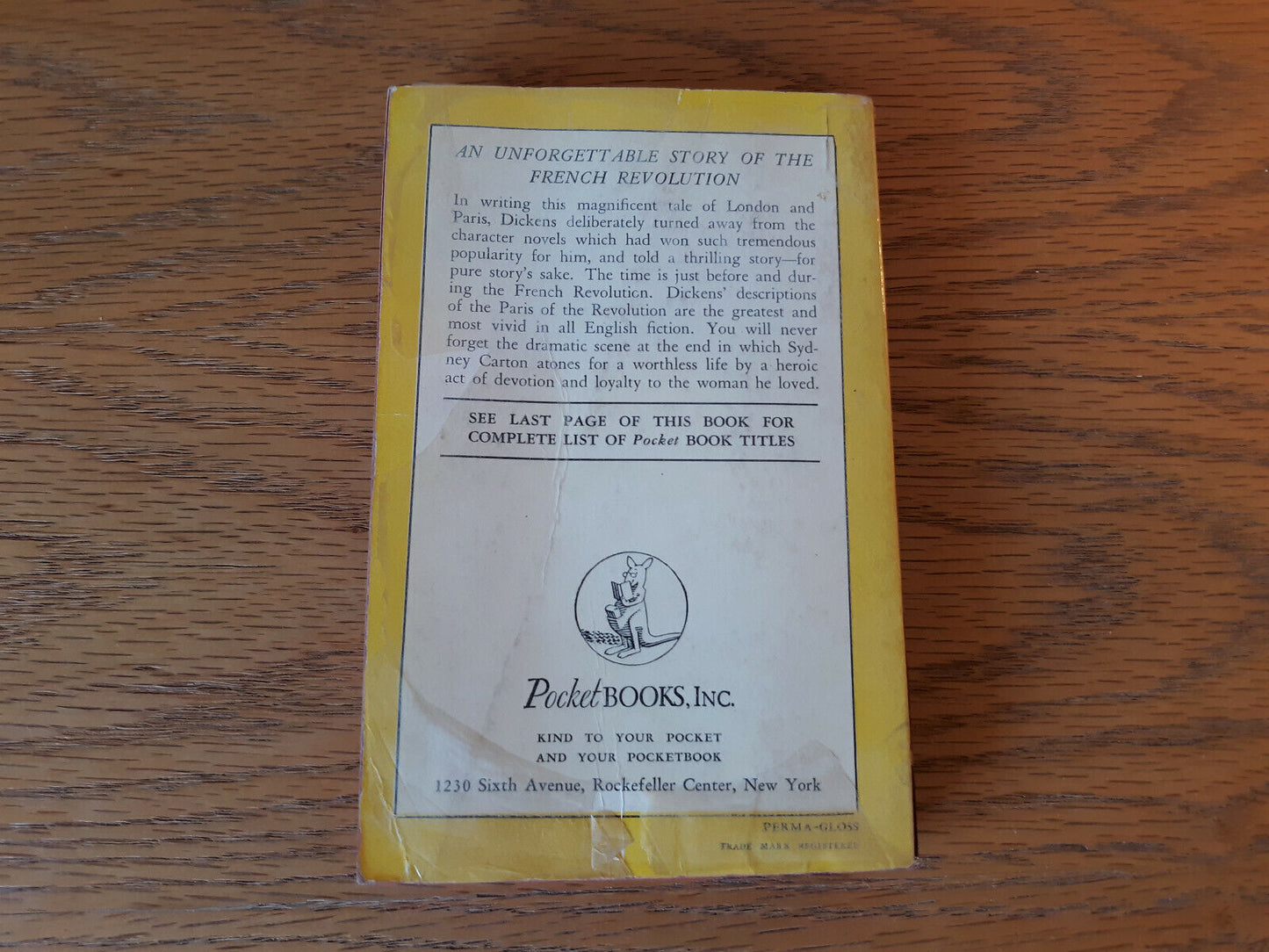 A Tale Of Two Cities Charles Dickens 1940 Paperback Pocket Books