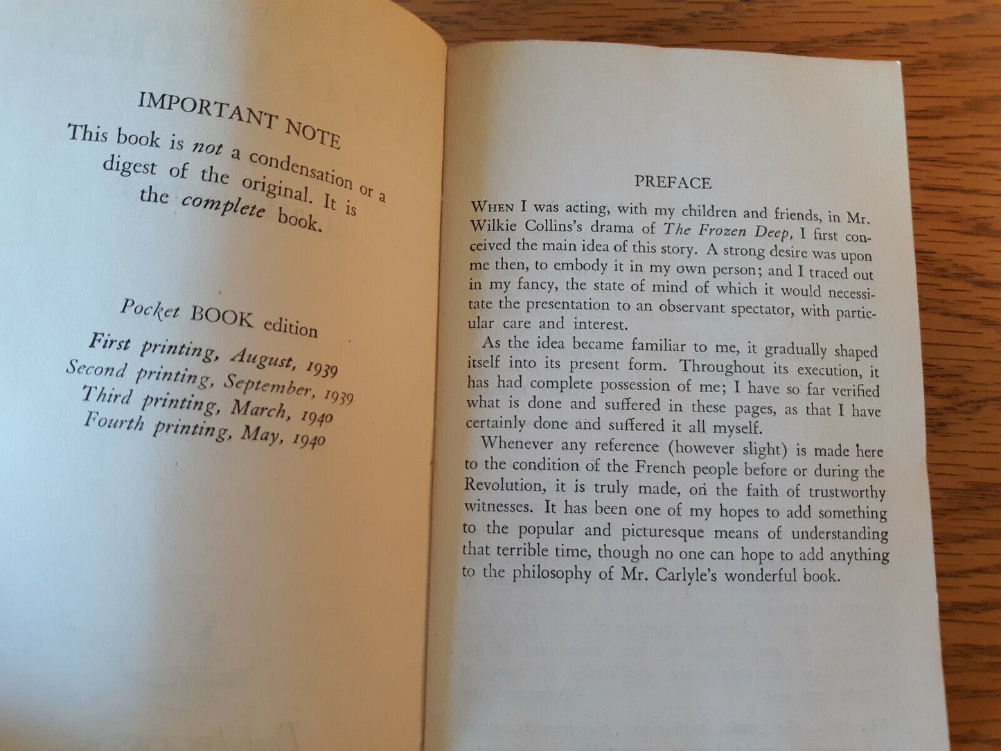 A Tale Of Two Cities Charles Dickens 1940 Paperback Pocket Books