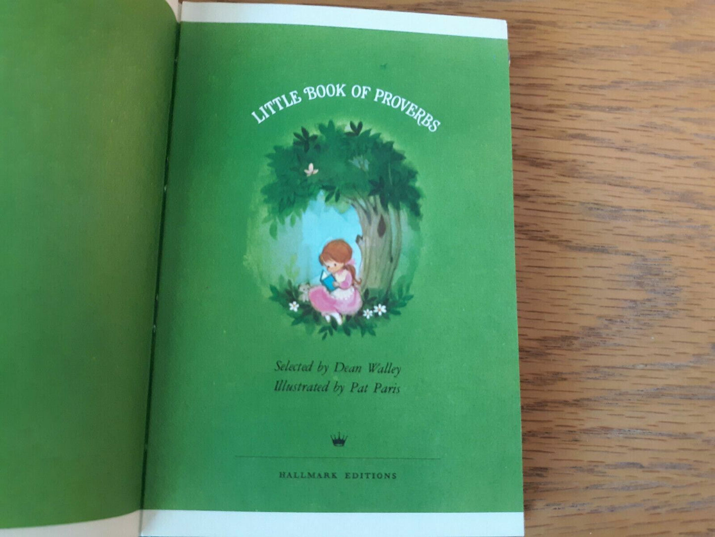 Vintage Hallmark Editions Little Book of Proverbs 1968 Hardcover Dust Jacket