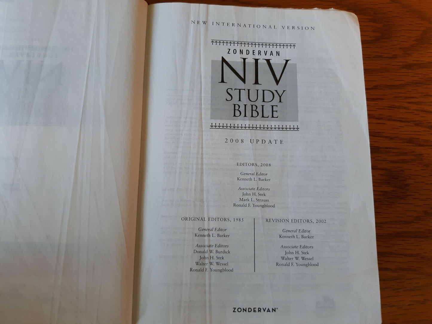 Zondervan Niv Study Bible 2008 Update Italian Duo Tone Imitation Leather