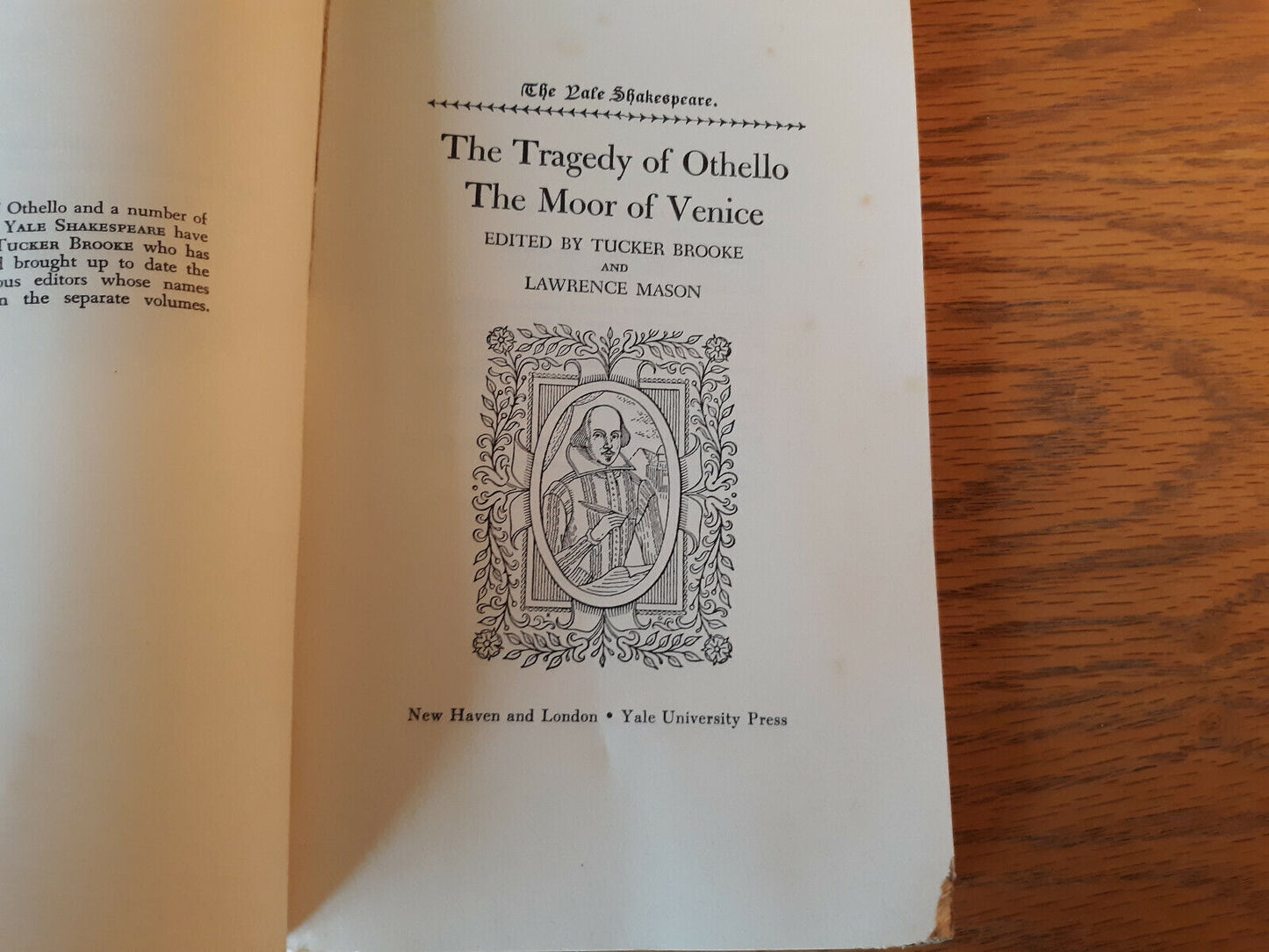 The Tragedy Of Othello The Moor Of Venice Yale Shakespeare 1967 Paperback