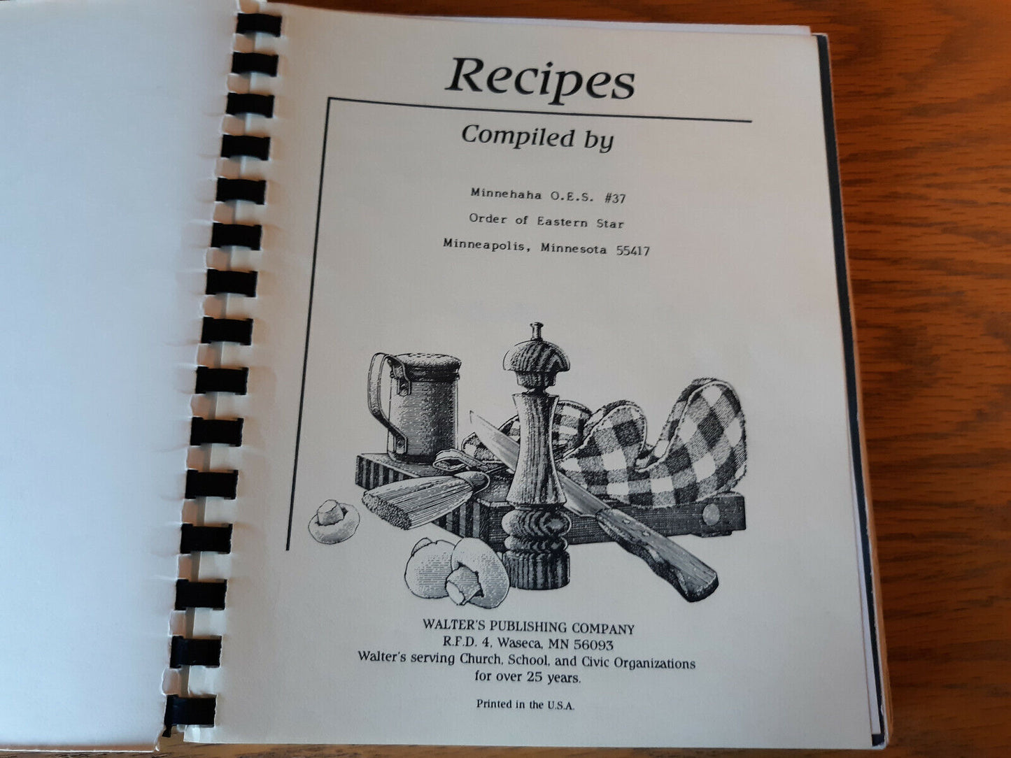 What's Cooking Minnehaha OES Chapter 37 Minneapolis Minnesota Cookbook