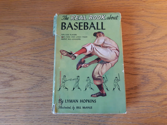 The Real Book About Baseball Lyman Hopkins 1958 Book Club Edition Hardcover Dust