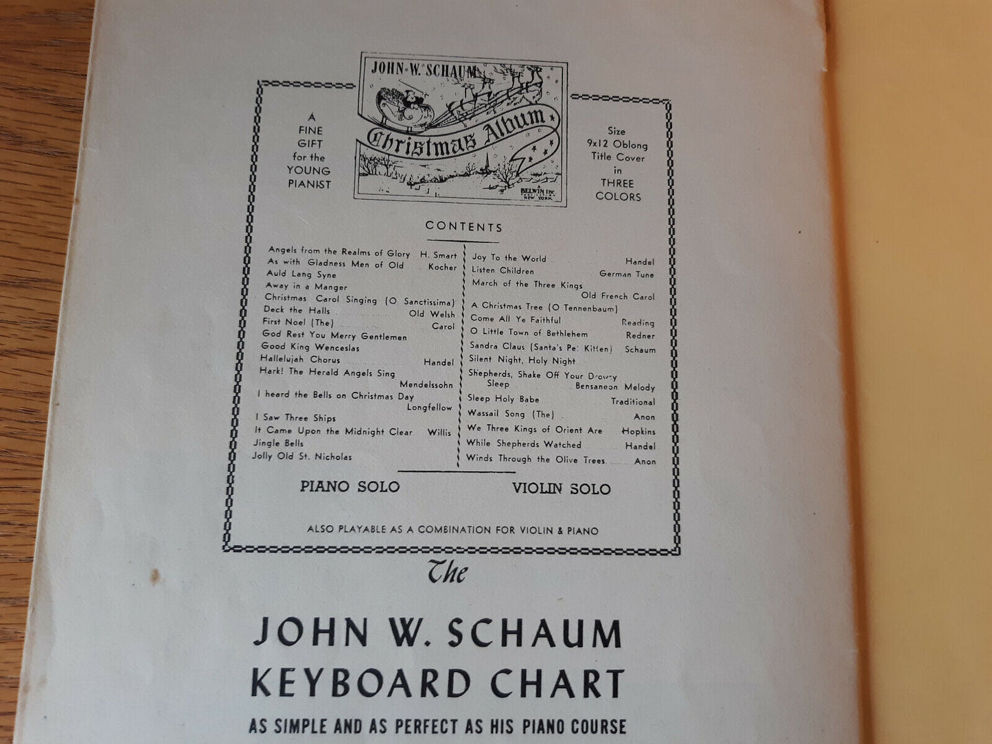 Vintage Hanon-Schaum for Piano (Book Two) Sheet Music Song Book 1946