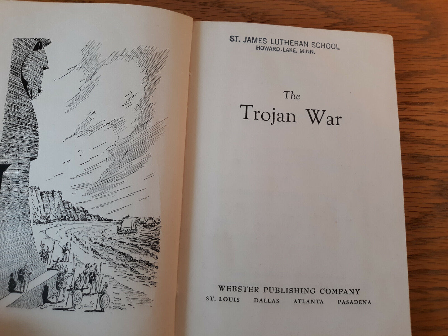 The Trojan War 1952 Webster Publishing Company Hardcover