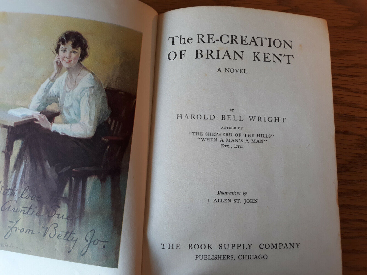 The Re-Creation Of Brian Kent Hardcover 1919 Harold Bell Wright