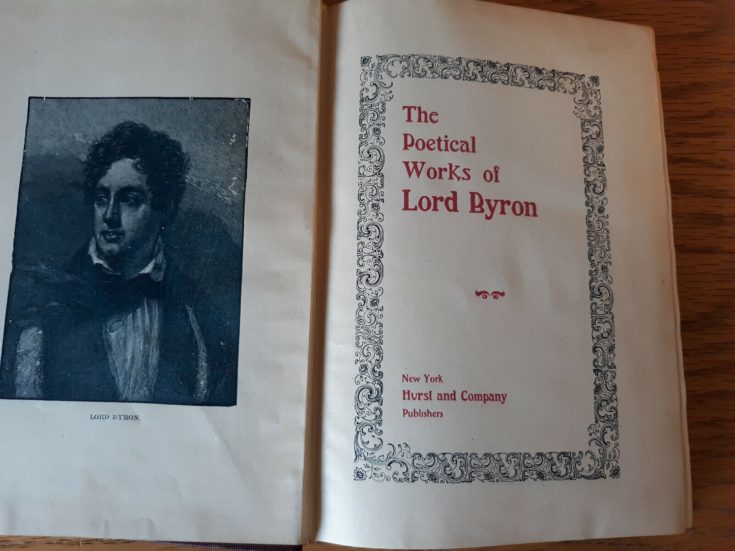 The Poetical Works Of Lord Byron Hurst And Company Hardcover Avon Ed